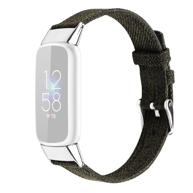 Super godt Fitbit Luxe Nylon Rem - Størrelse: L - Grøn#serie_11