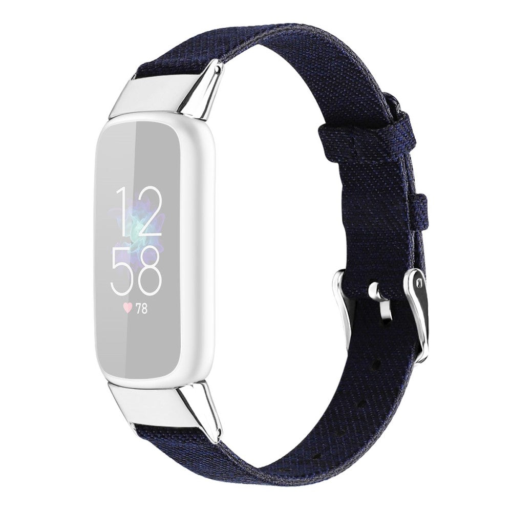 Super godt Fitbit Luxe Nylon Rem - Størrelse: L - Blå#serie_15