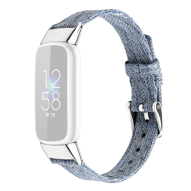 Super godt Fitbit Luxe Nylon Rem - Størrelse: L - Blå#serie_18