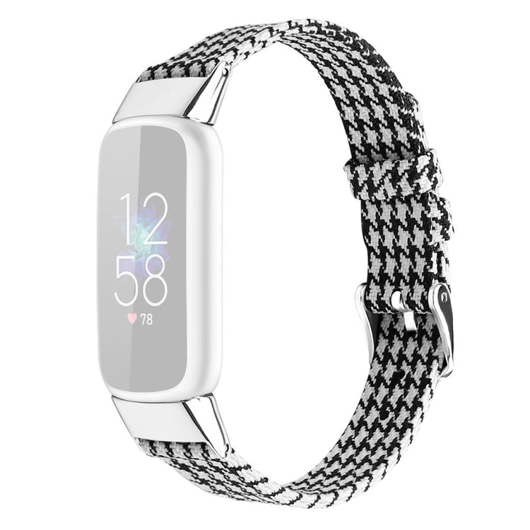 Super godt Fitbit Luxe Nylon Rem - Størrelse: L - Sort#serie_4