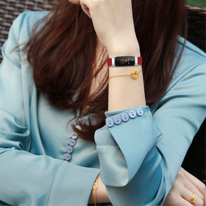 Helt vildt flot Fitbit Luxe Nylon Rem - Rød#serie_9