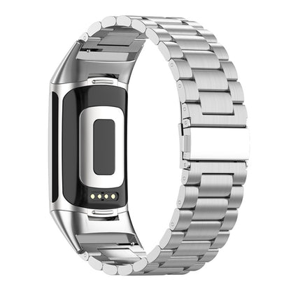 Vildt fantastisk Fitbit Charge 5 Metal Rem - Sølv#serie_016