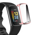 Méga stylé Fitbit Charge 5 Coque avec protection d'écran en silicone