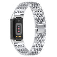Très élégant bracelet Fitbit Charge 5 en métal et en strass.
