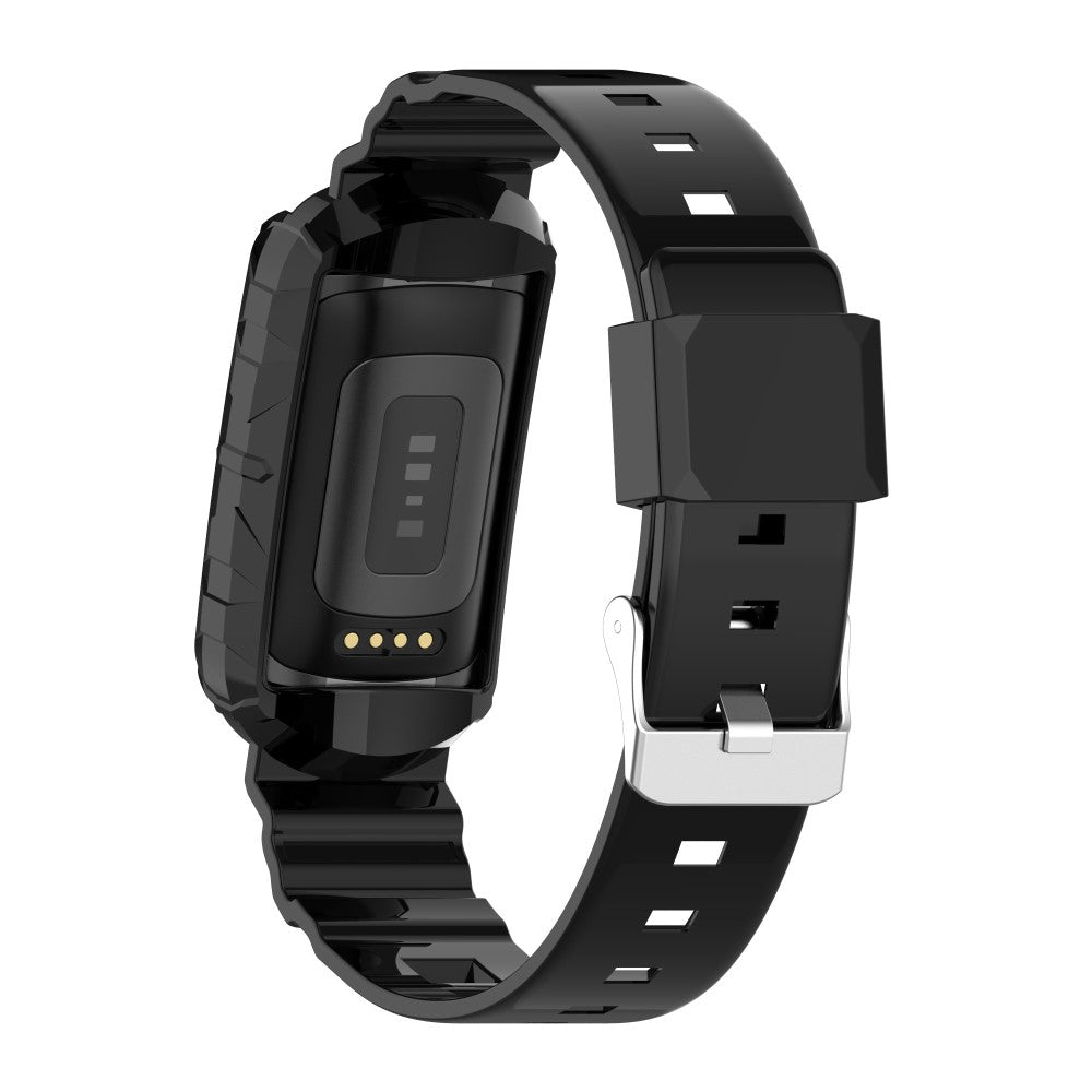 Vildt nydelig Universal Fitbit Silikone Rem - Sort#serie_1