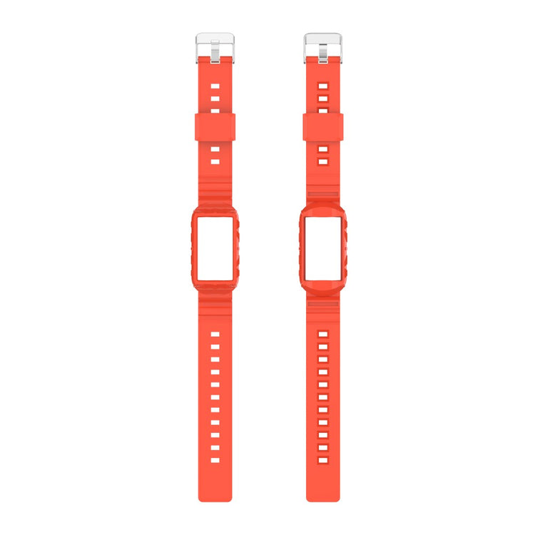 Vildt nydelig Universal Fitbit Silikone Rem - Orange#serie_4