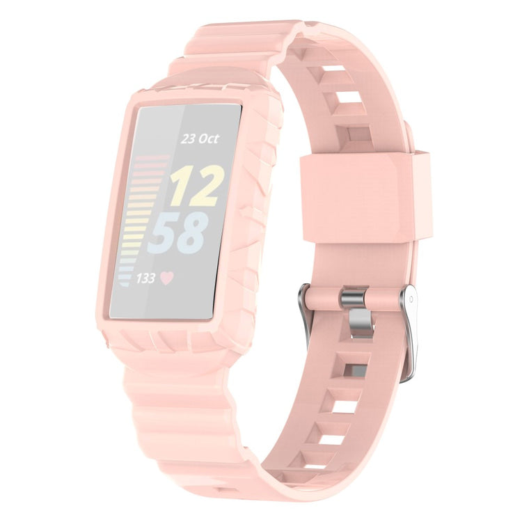 Vildt nydelig Universal Fitbit Silikone Rem - Pink#serie_7