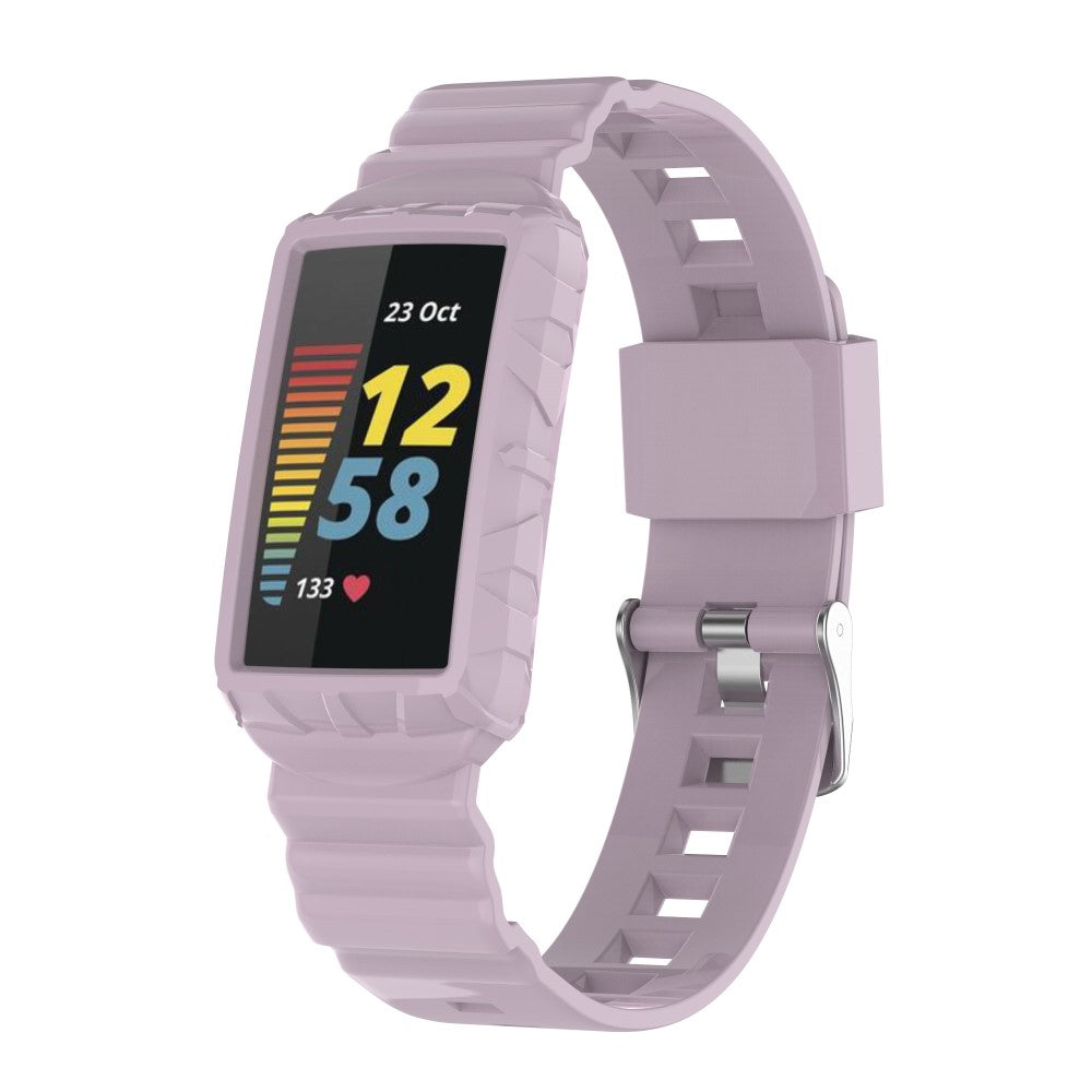 Vildt nydelig Universal Fitbit Silikone Rem - Lilla#serie_9