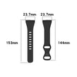 Absolument fiable Universel Fitbit sangle en silicone - Taille : S