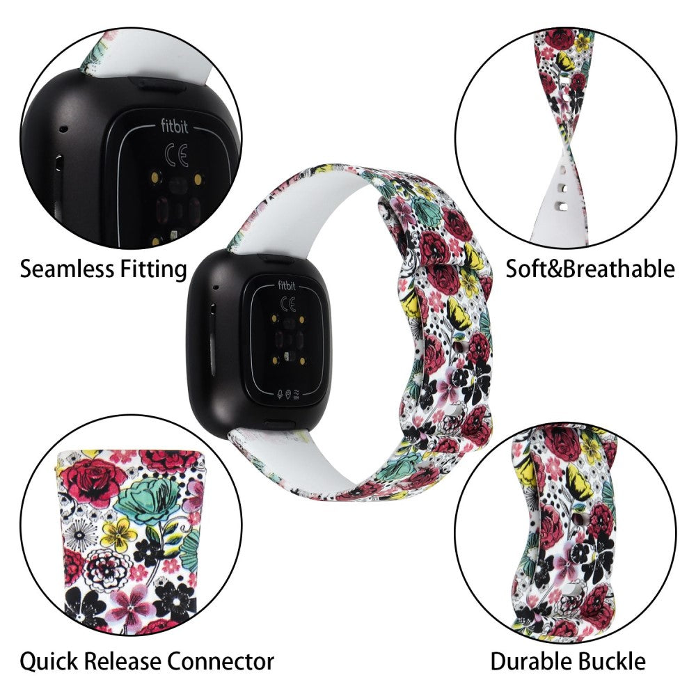 Nydelig Universal Fitbit Silikone Rem - Flerfarvet#serie_11