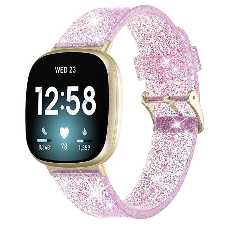 Super pænt Fitbit Sense 2 / Fitbit Versa 4 Silikone Rem - Pink#serie_2