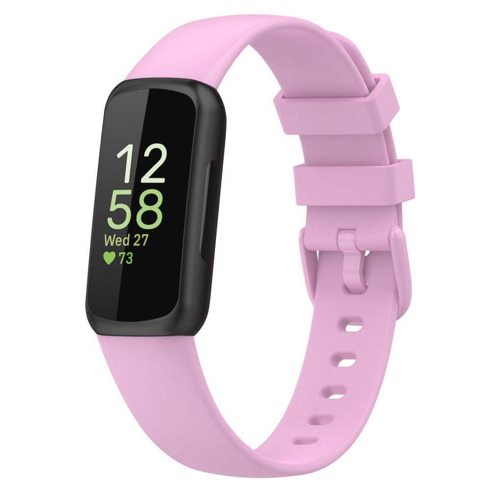 Helt vildt holdbart Fitbit Inspire 3 Silikone Rem - Lilla#serie_5