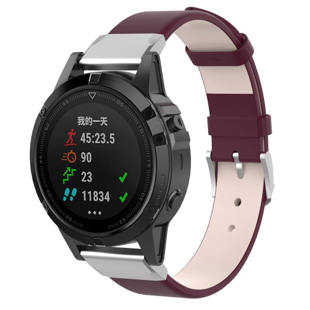 Super flot Universal Garmin Kunstlæder Rem - Rød#serie_5