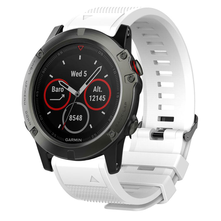 Supercool Universal Garmin Silikone Rem - Hvid#serie_1