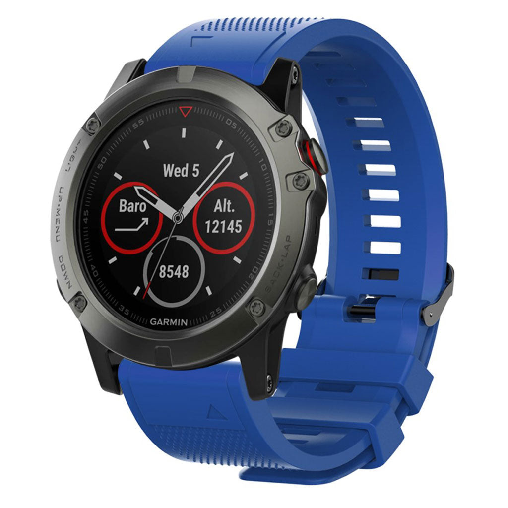 Supercool Universal Garmin Silikone Rem - Blå#serie_9