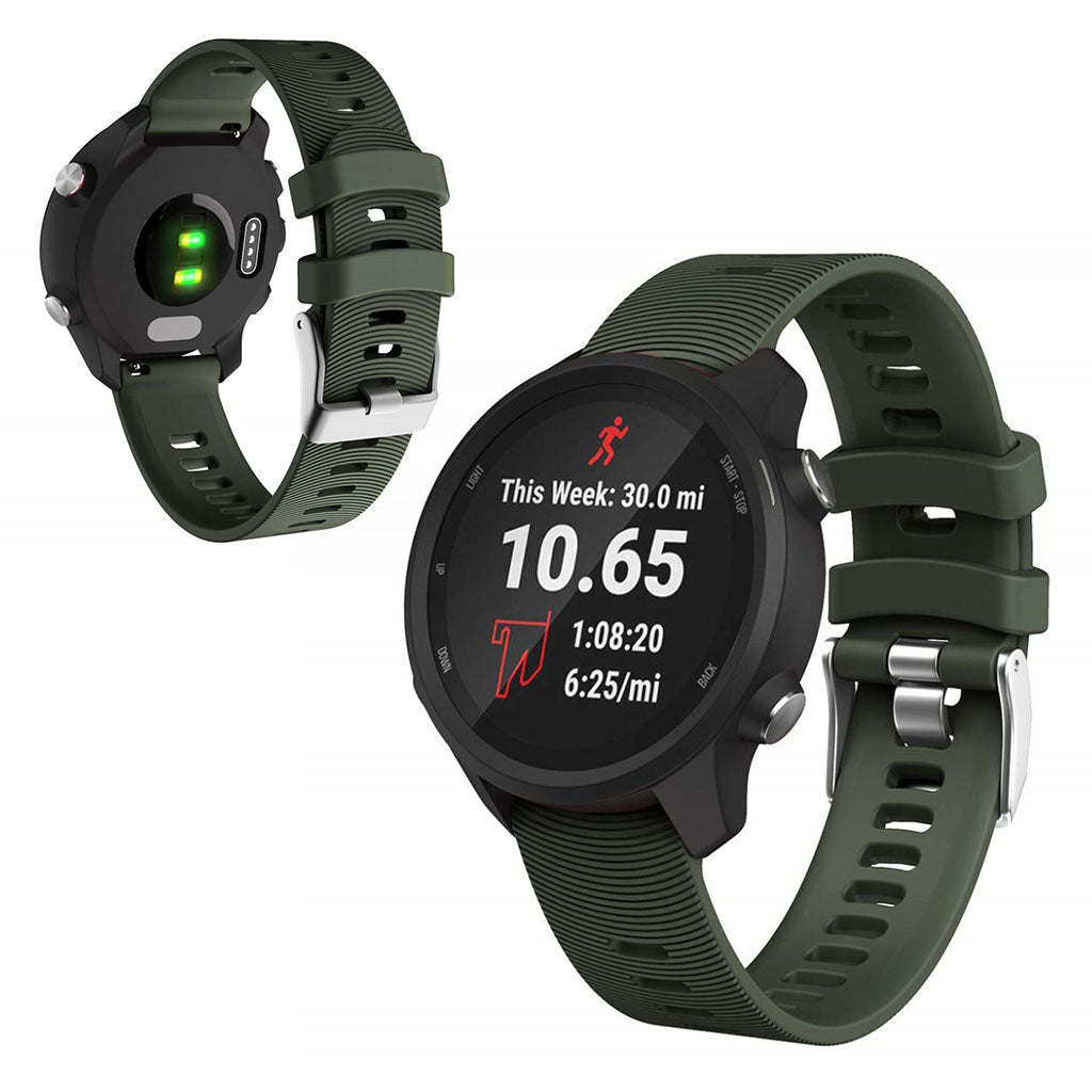 Mega smuk Universal Garmin Silikone Rem - Grøn#serie_12