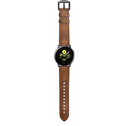 Fed Garmin Vivoactive 3 / Garmin Vivomove HR Ægte læder Rem - Brun#serie_049