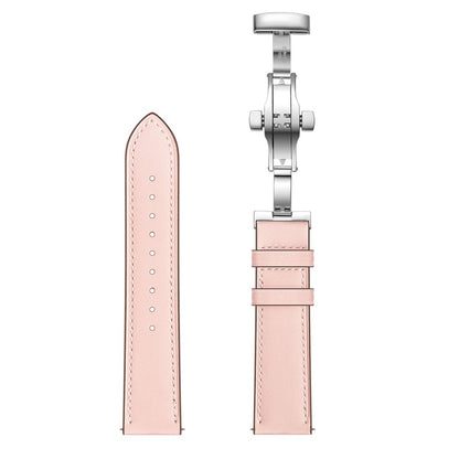 Fed Garmin Vivoactive 3 / Garmin Vivomove HR Ægte læder Rem - Pink#serie_8