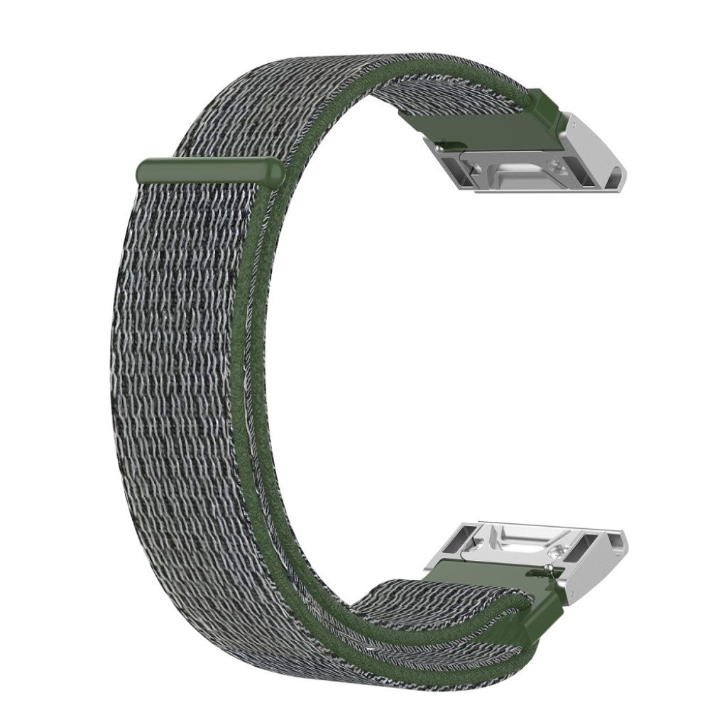 Fremragende Garmin Fenix 6 / Garmin Fenix 5 Nylon Rem - Grøn#serie_8
