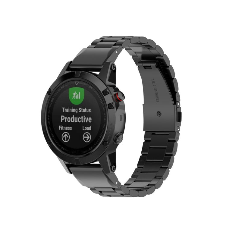 Meget sejt Universal Garmin Metal Rem - Sort#serie_1