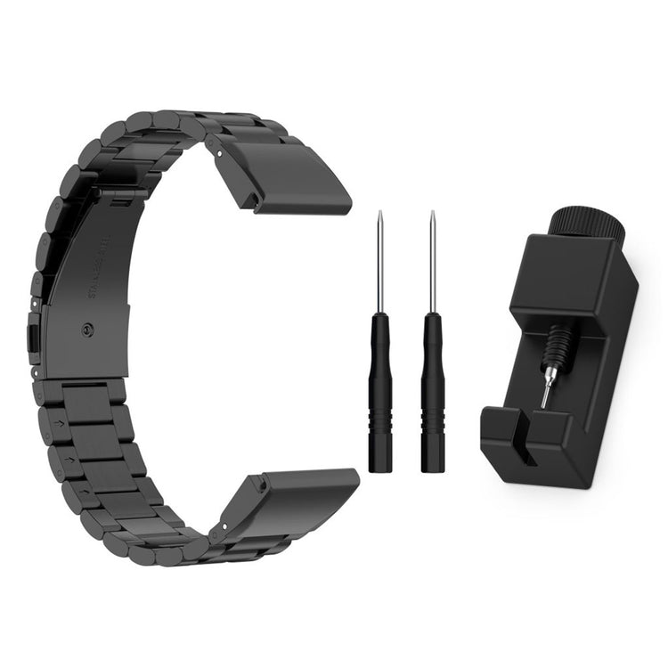 Meget sejt Universal Garmin Metal Rem - Sort#serie_1