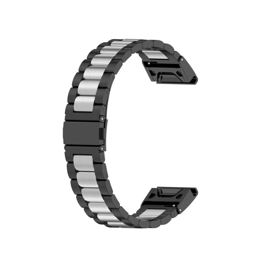 Mega komfortabel Universal Garmin Metal Rem - Sort#serie_2