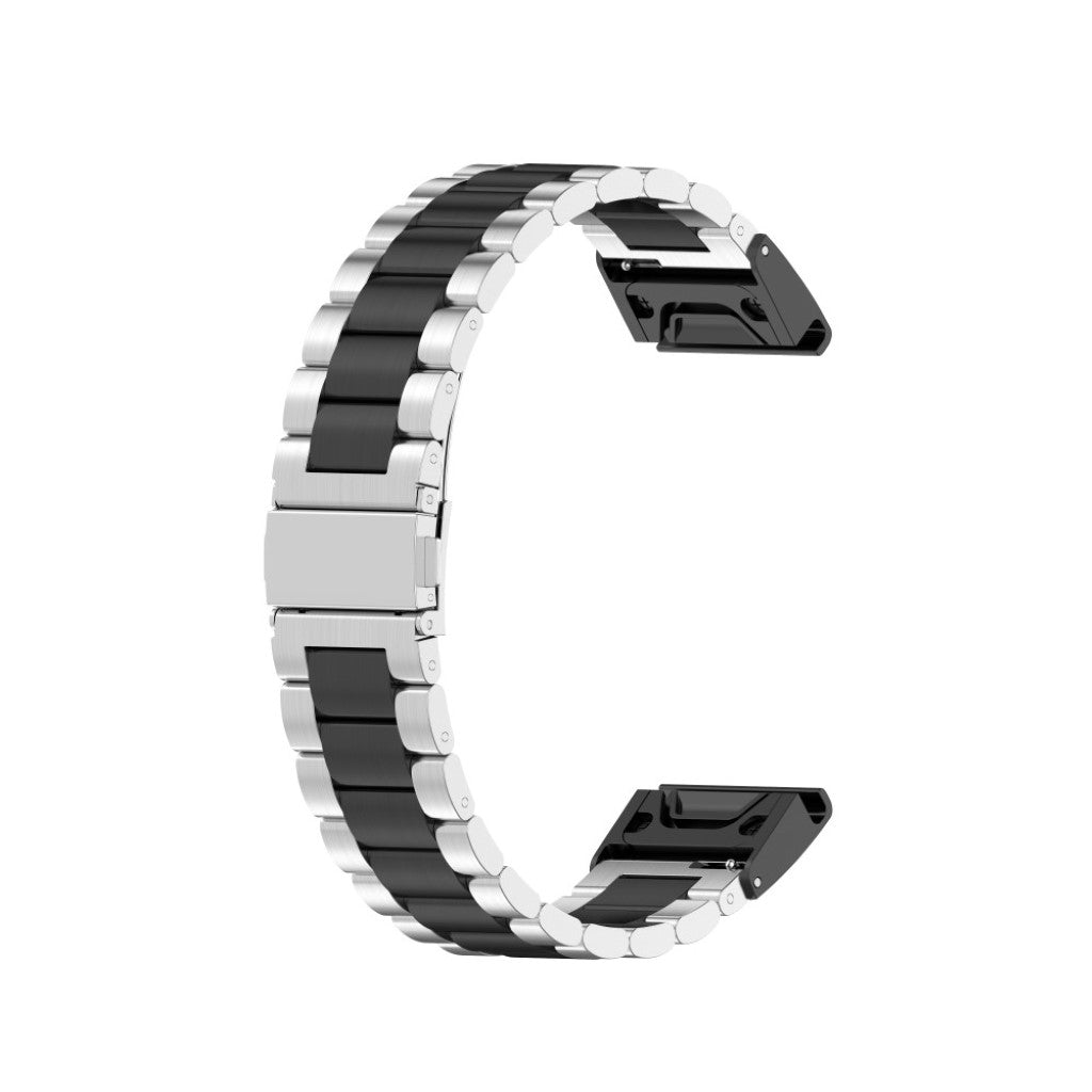 Mega komfortabel Universal Garmin Metal Rem - Sølv#serie_3