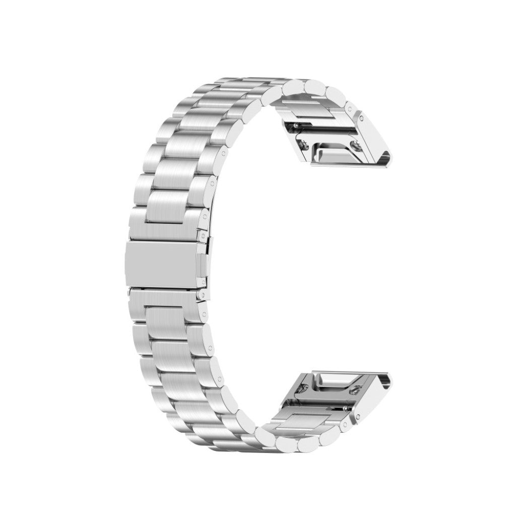 Mega komfortabel Universal Garmin Metal Rem - Sølv#serie_5