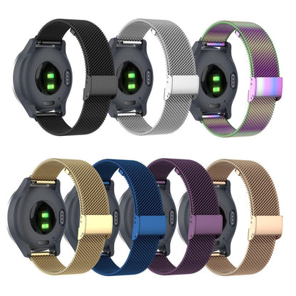 Yndigt Garmin Vivomove 3S / Garmin Vivoactive 4S Metal Rem - Sort#serie_1