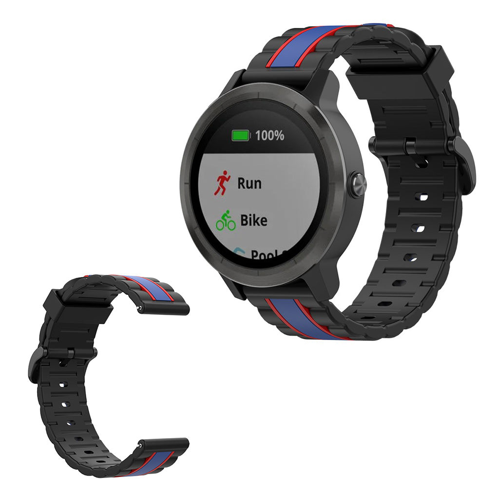 Vildt cool Universal Garmin Silikone Rem - Sort#serie_1