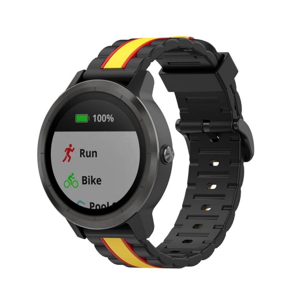 Vildt cool Universal Garmin Silikone Rem - Sort#serie_6