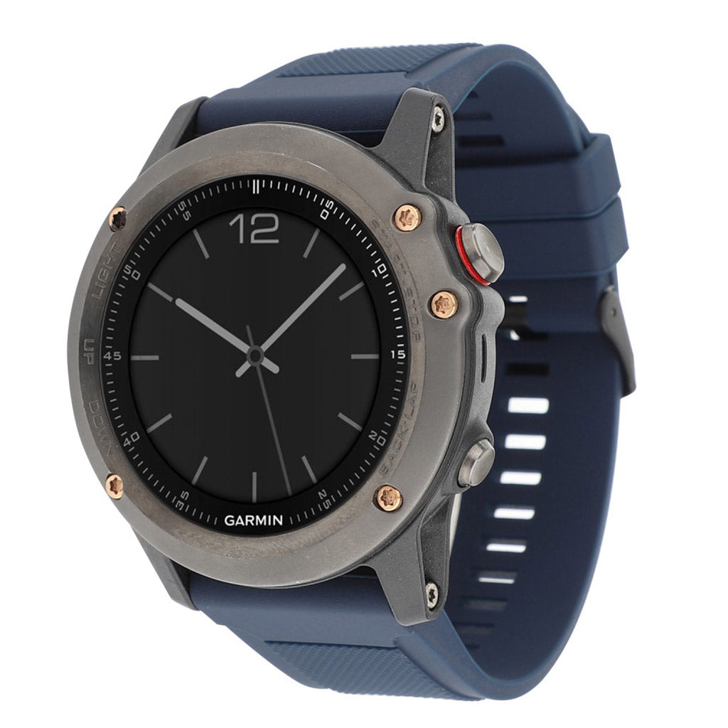 Rigtigt godt Garmin Fenix 5 Silikone Rem - Blå#serie_8