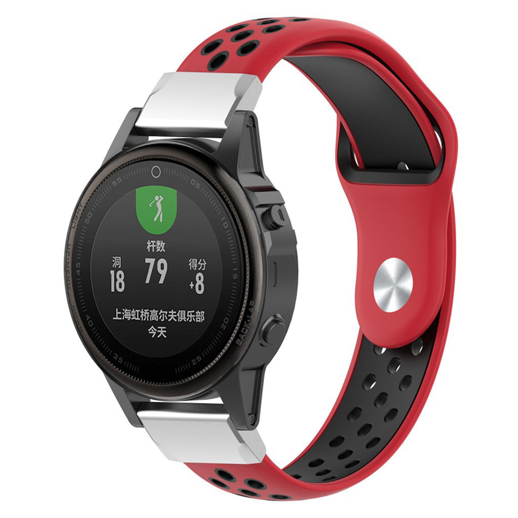 Helt vildt fantastisk Garmin Fenix 5S Silikone Rem - Rød#serie_5