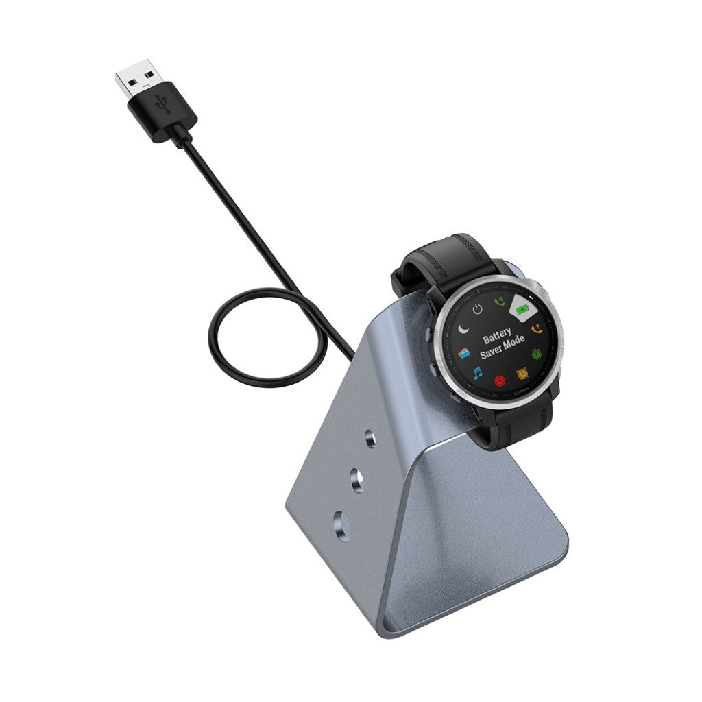 Metal Universal Garmin Ladestation - Sølv#serie_1