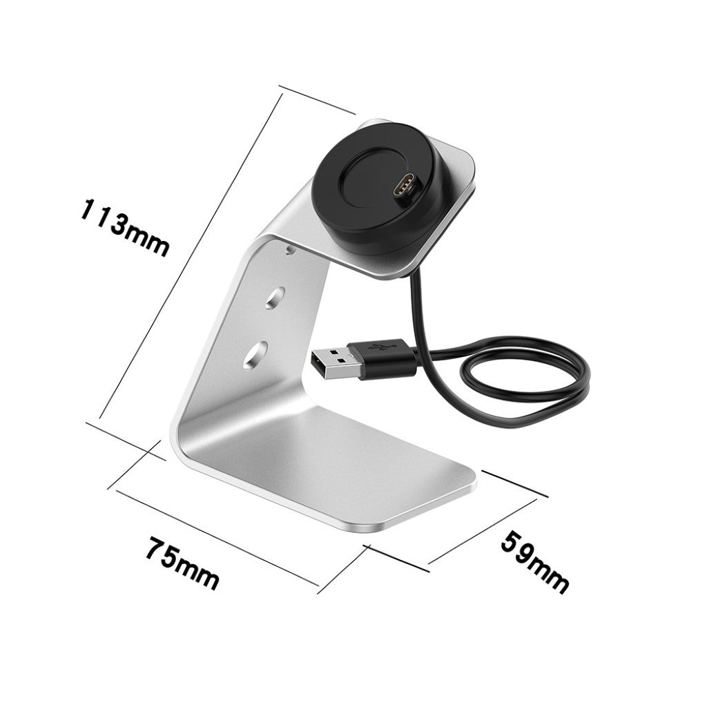 Metal Universal Garmin Ladestation - Sølv#serie_2