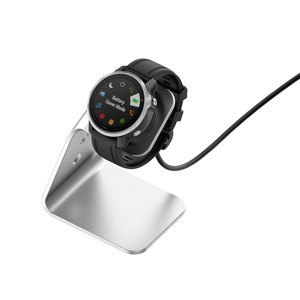 Metal Universal Garmin Ladestation - Sølv#serie_2