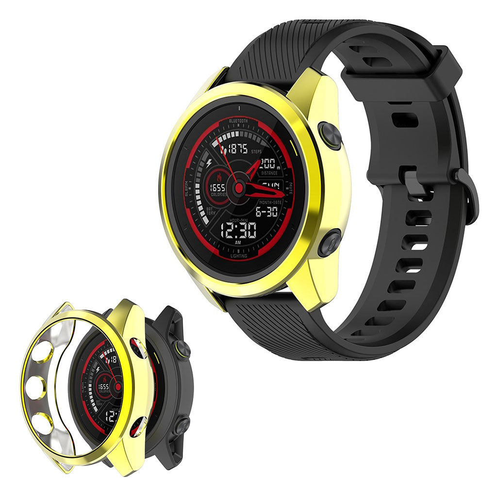 Garmin Forerunner 745 Stilfuld Silikone Bumper  - Guld#serie_4