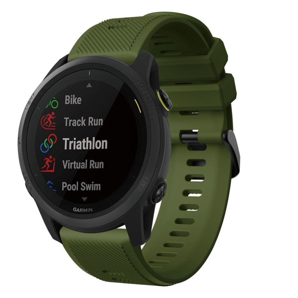 Meget fantastisk Garmin Forerunner 745 Silikone Rem - Grøn#serie_4