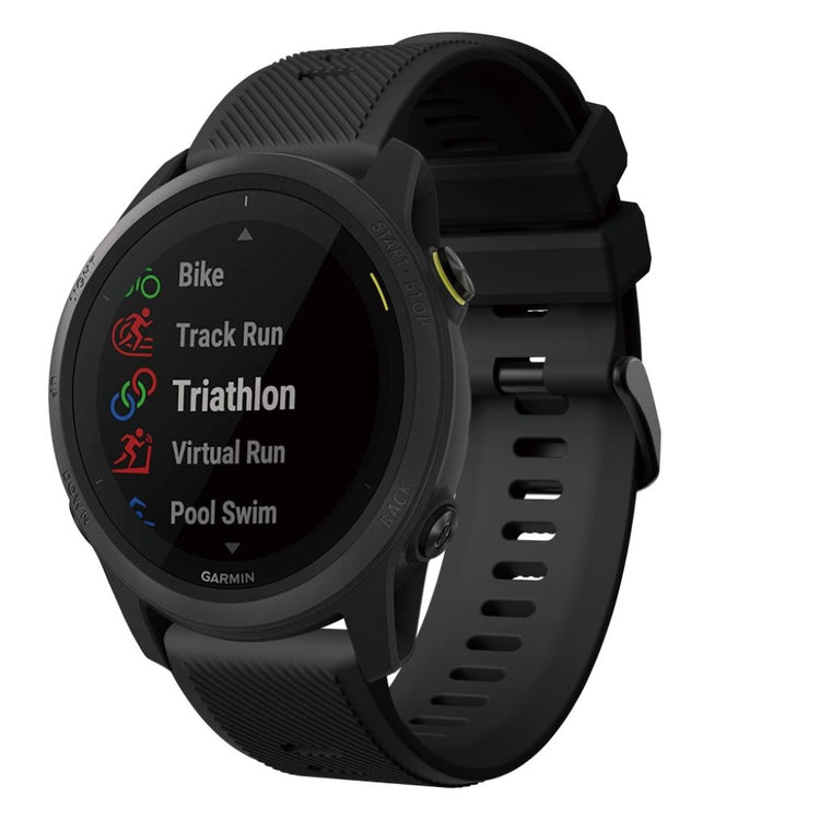 Meget fantastisk Garmin Forerunner 745 Silikone Rem - Sort#serie_6