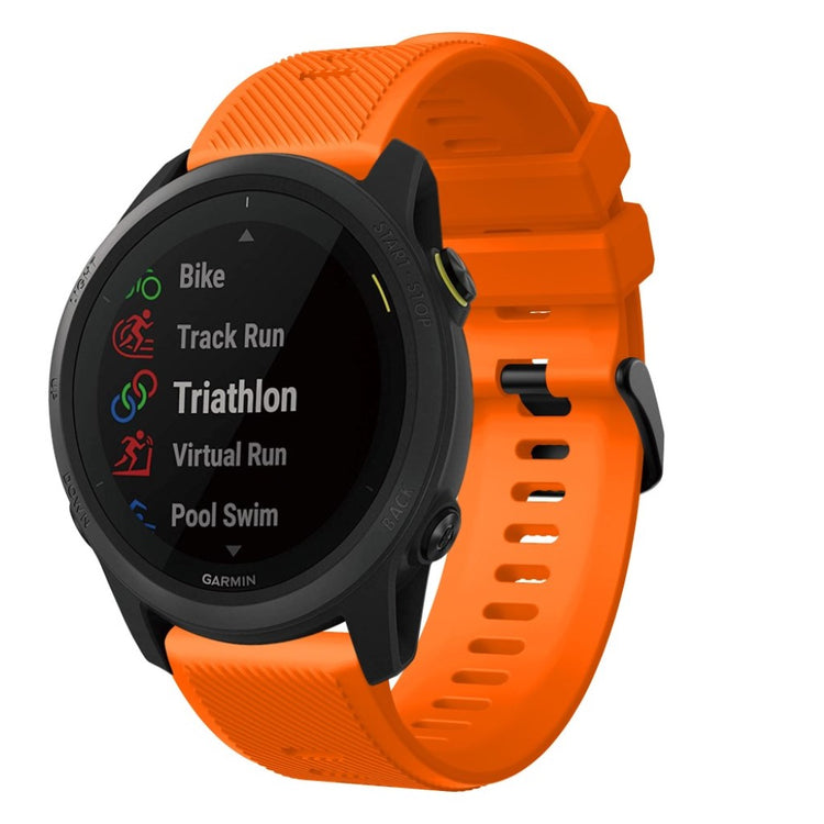 Meget fantastisk Garmin Forerunner 745 Silikone Rem - Orange#serie_7