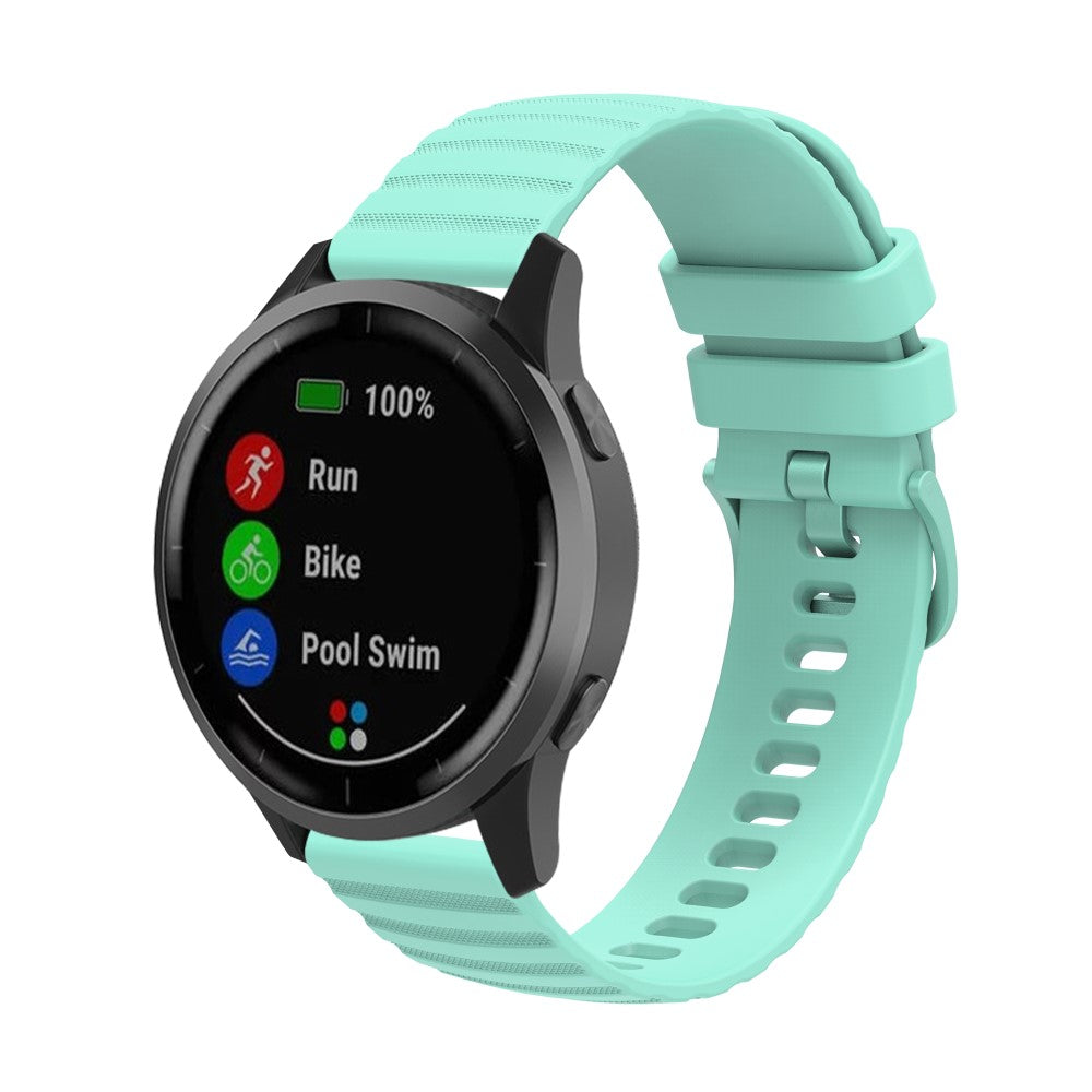Meget nydelig Universal Garmin Silikone Rem - Grøn#serie_10