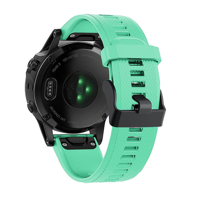 Vildt flot Garmin Fenix 7 Silikone Rem - Grøn#serie_12