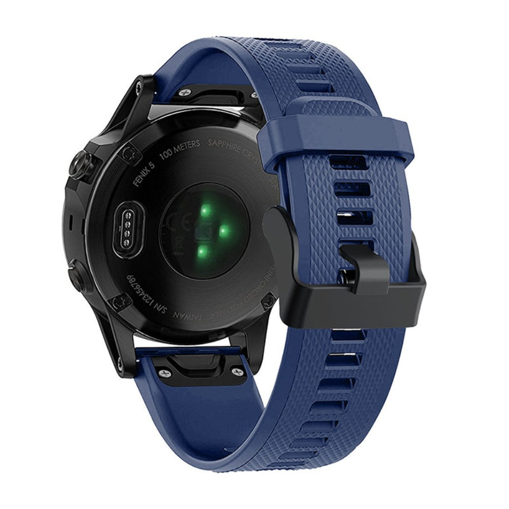 Vildt flot Garmin Fenix 7 Silikone Rem - Blå#serie_2