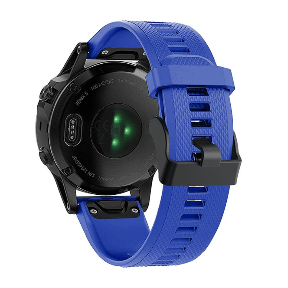 Vildt flot Garmin Fenix 7 Silikone Rem - Blå#serie_3