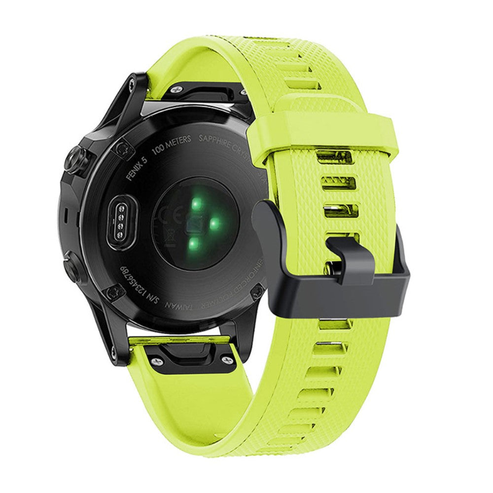 Vildt flot Garmin Fenix 7 Silikone Rem - Grøn#serie_4