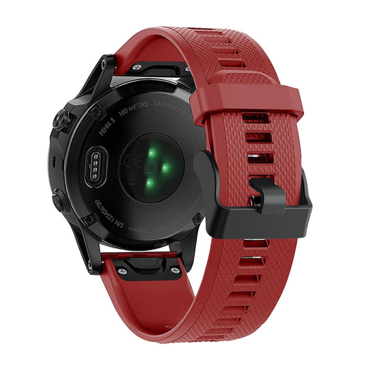 Vildt flot Garmin Fenix 7 Silikone Rem - Rød#serie_9