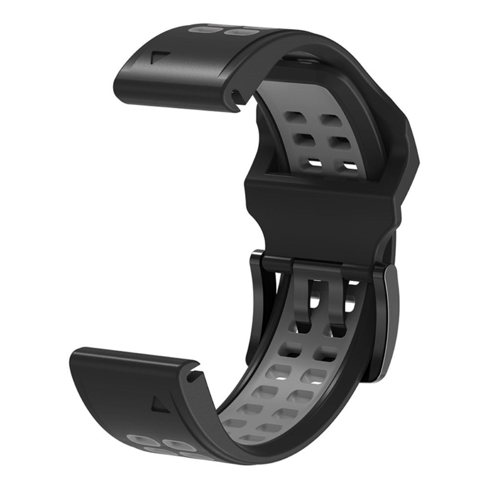 Helt vildt elegant Universal Garmin Silikone Urrem - Sort#serie_5