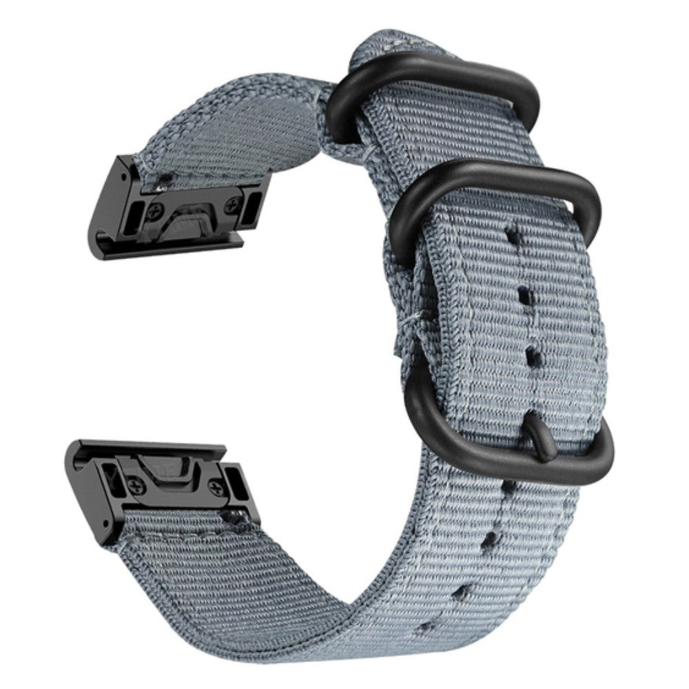 Vildt sejt Universal Garmin Nylon Rem - Sølv#serie_5