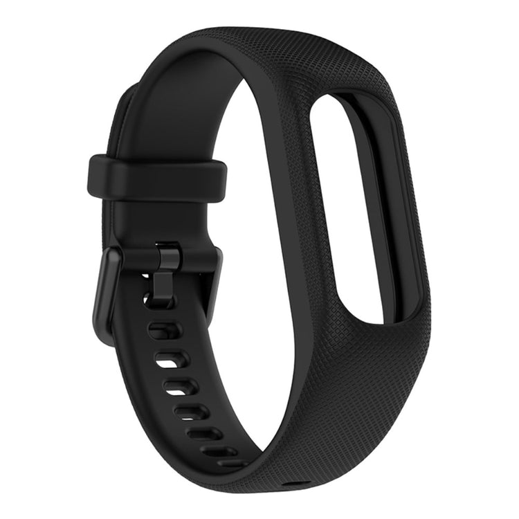 Mega flot Garmin Vivosmart 5 Silikone Rem - Sort#serie_1