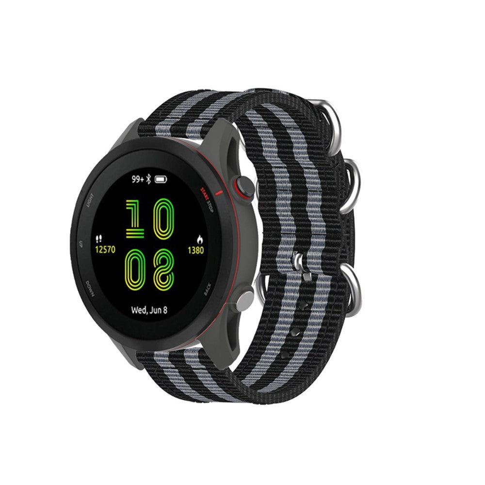 Rigtigt smuk Garmin Forerunner 255S Stof Urrem - Sort#serie_3